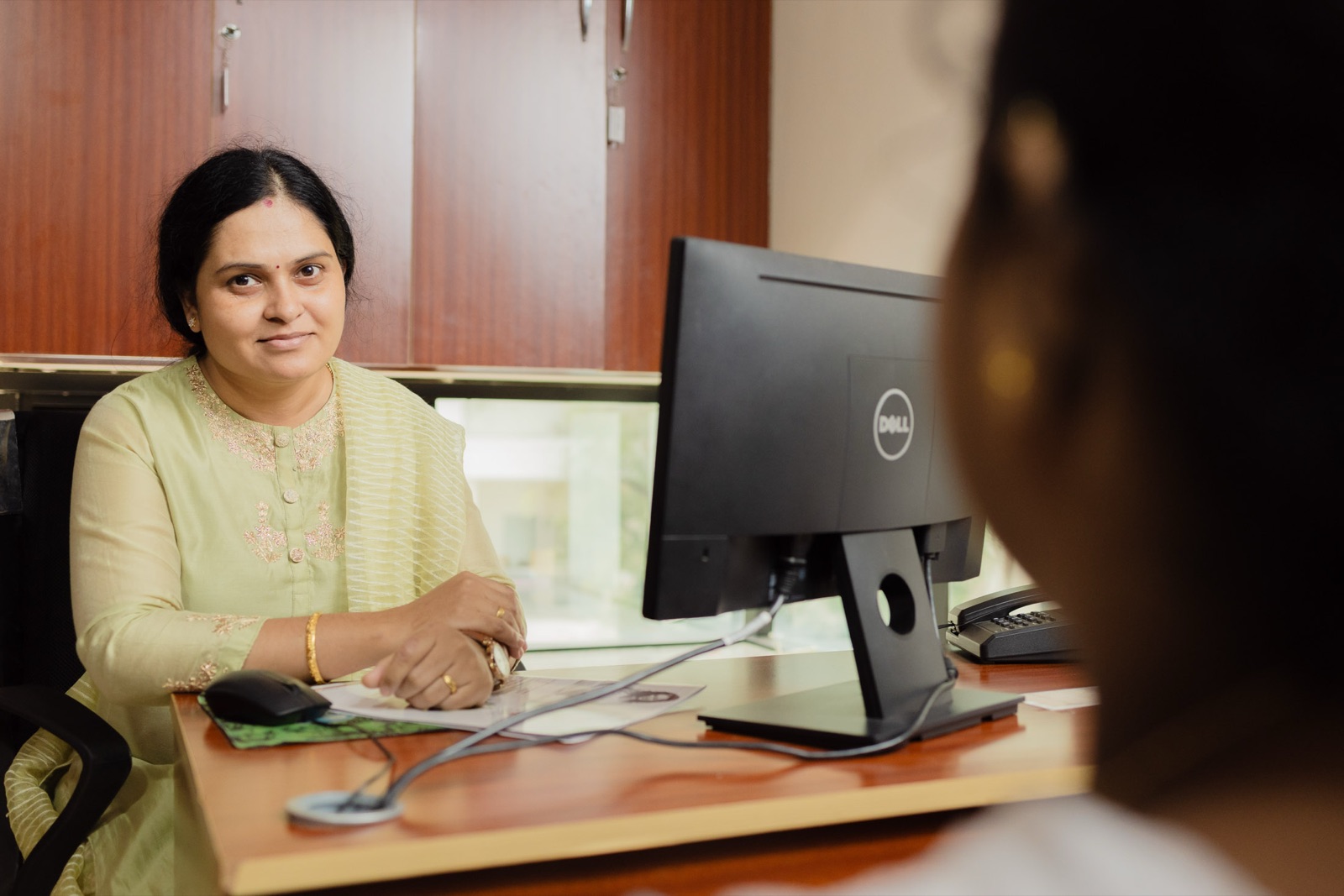 Speak with Srishti SAFE — counselling session with a patient at the Hubli clinic